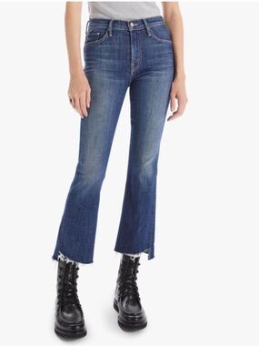 Mother The Insider Crop Step Fray Jeans